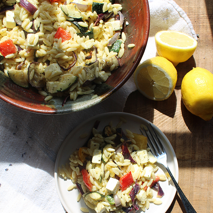 Lemony Orzo Salad