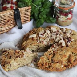Yorkshire Rapeseed Oil Recipe for Red Onion & Cranberry Picnic Scones