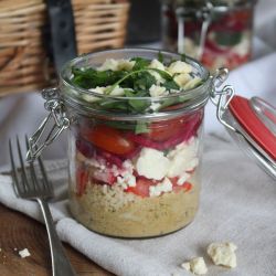 Summer Salad Picnic Jars